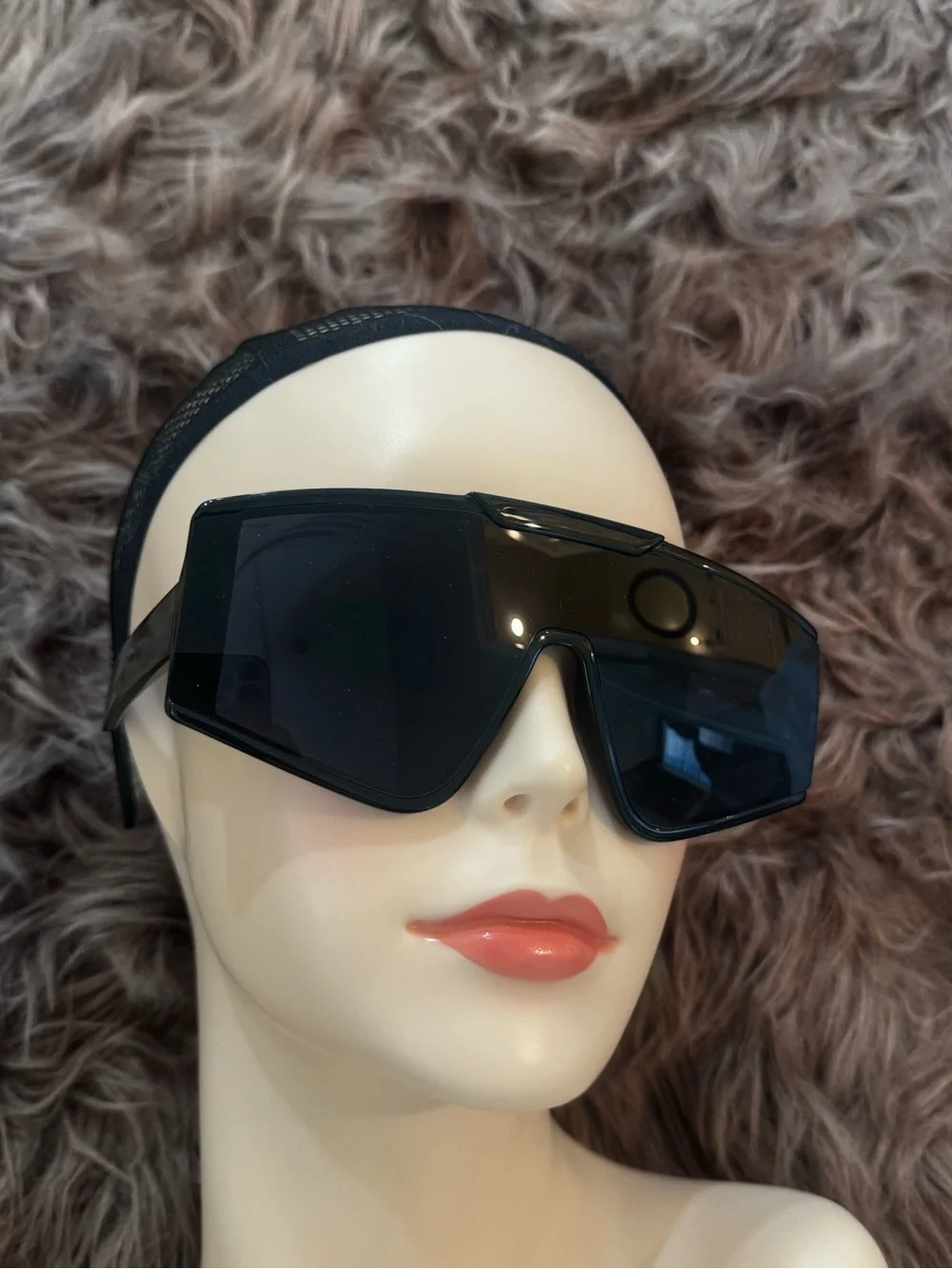 Futuristic shield sunglasses